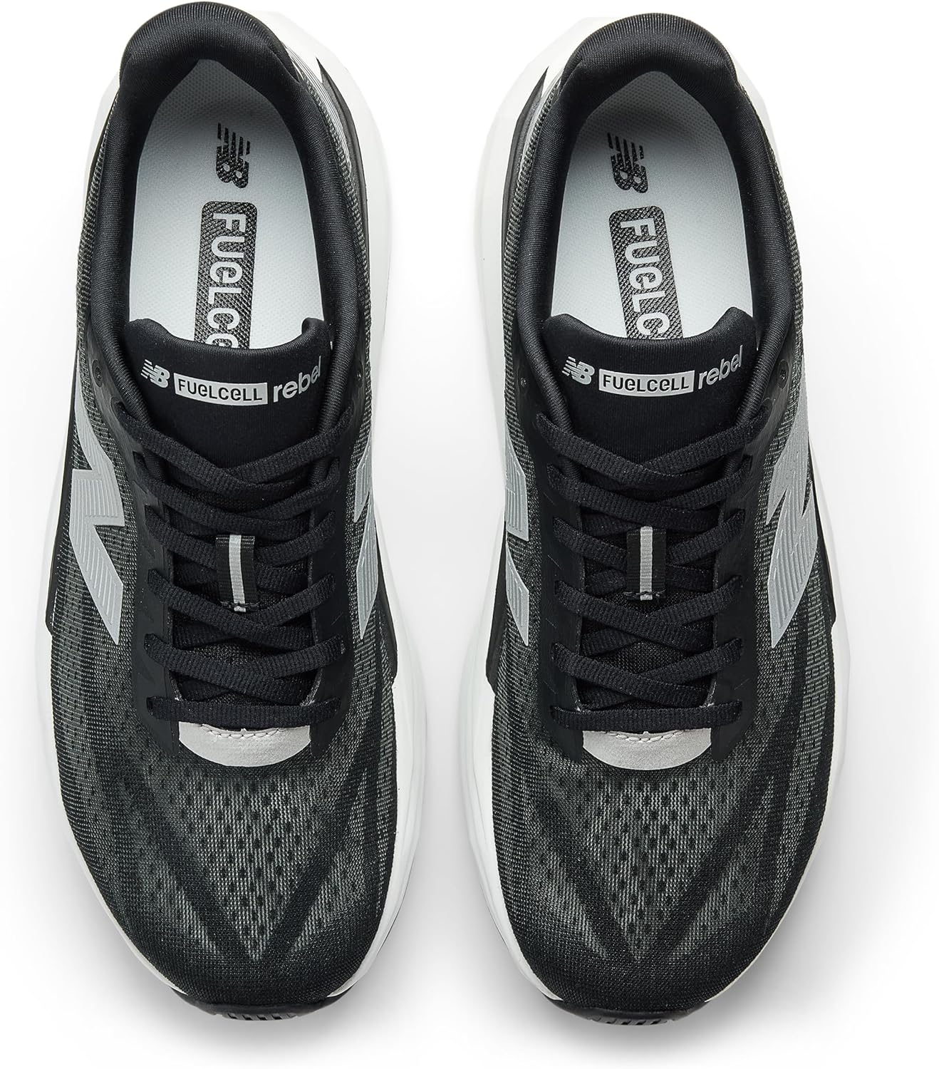 Кроссовки New Balance мужские FuelCell Rebel V5, белый/черный — фото 4