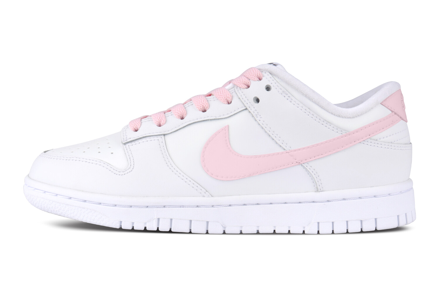 

Кроссовки Nike Dunk Skateboarding Shoes Women's Low-top Pink, белый