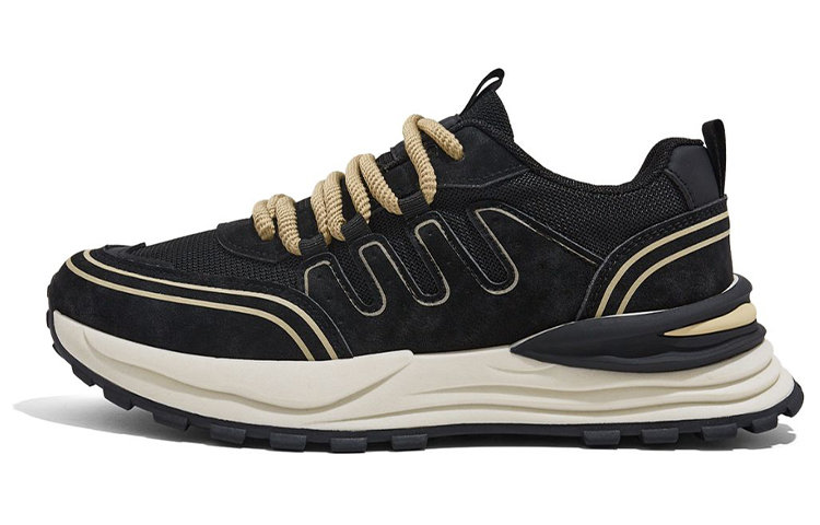 

RENBEN Нескользящие низкие массивные кроссовки, увеличивающие рост, мужские, черные