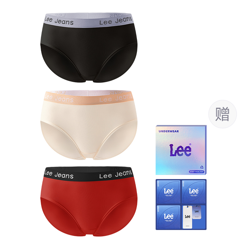 

Классические трусы 101 для женщин упаковка 3 шт Lee, черный