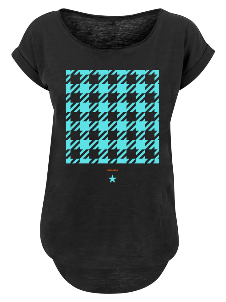 

Удлиненная футболка в клетку гусиная лапка, синяя с черным F4NT4STIC, Черный, Удлиненная футболка в клетку гусиная лапка, синяя с черным F4NT4STIC