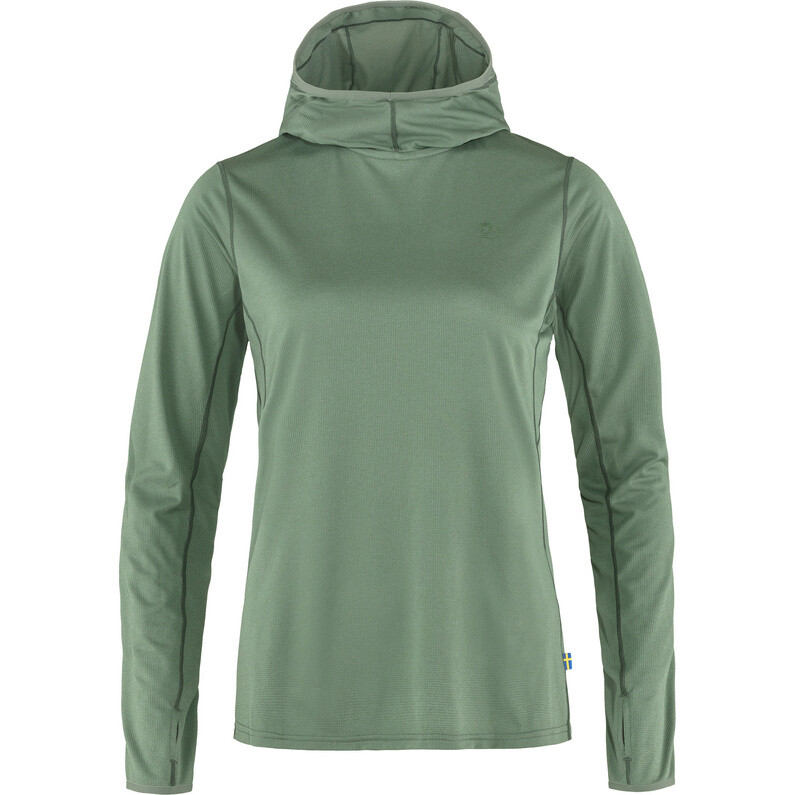 

Женская худи Abisko Sun Hoodie Fjällräven, зеленый