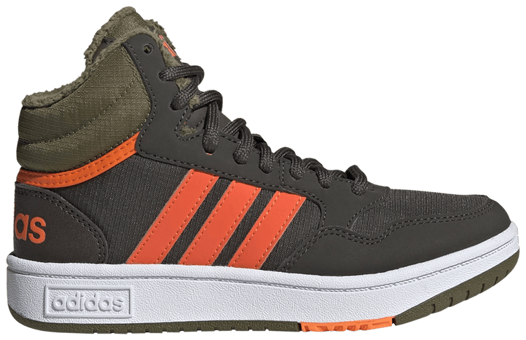 

Кроссовки adidas Hoops 3.0 Mid J 'Shadow Olive Impact Orange', зеленый