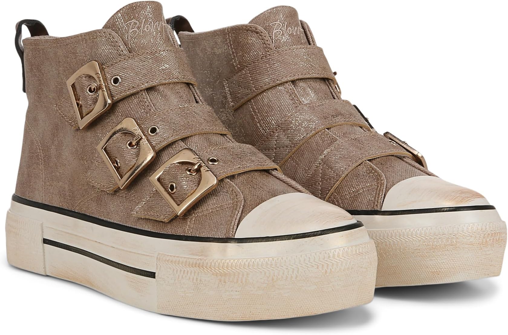 Кроссовки Blowfish Malibu Knockout B Sneakers, цвет Tan Shimmer Faux Leather