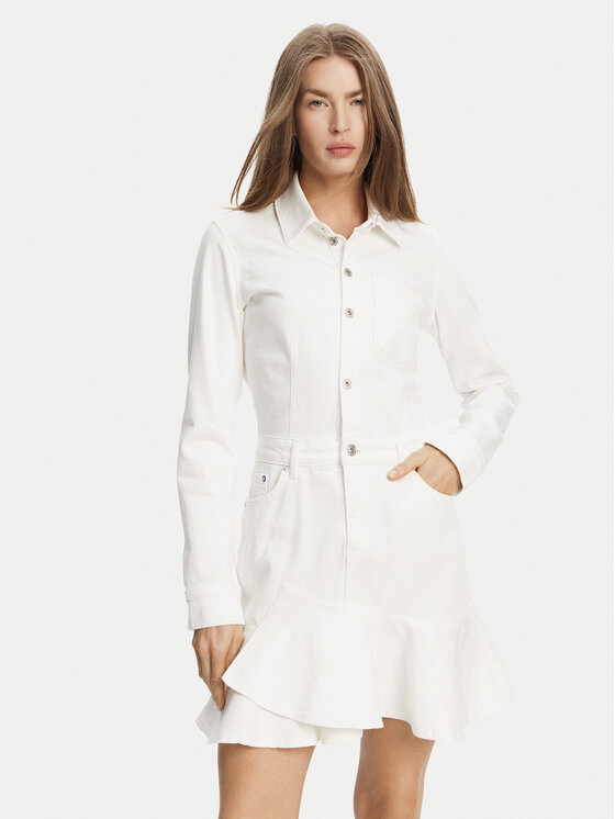 

Джинсовое платье стандартный крой A2W13046 Karl Lagerfeld Jeans, белый