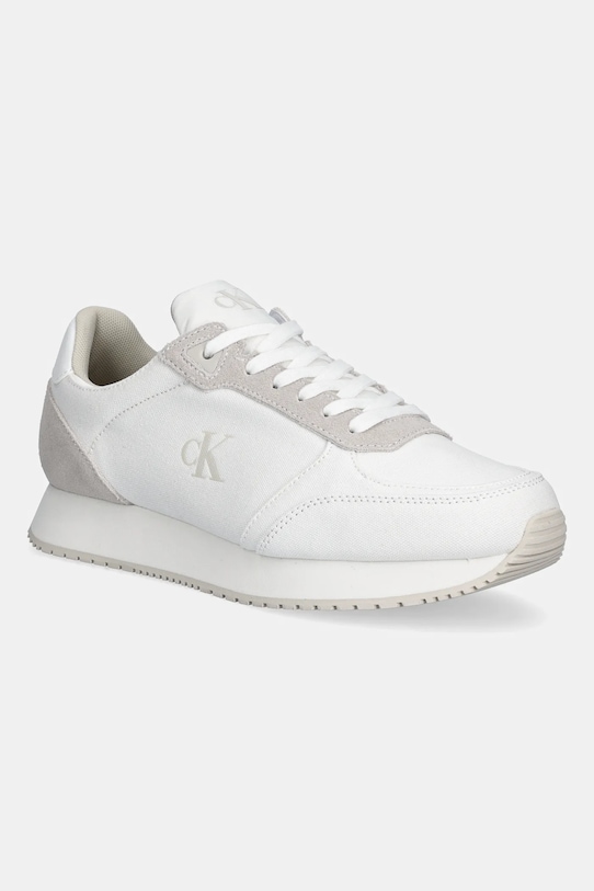 

Кроссовки Runner Sock Laceup Mg Canvas Calvin Klein Jeans, белый