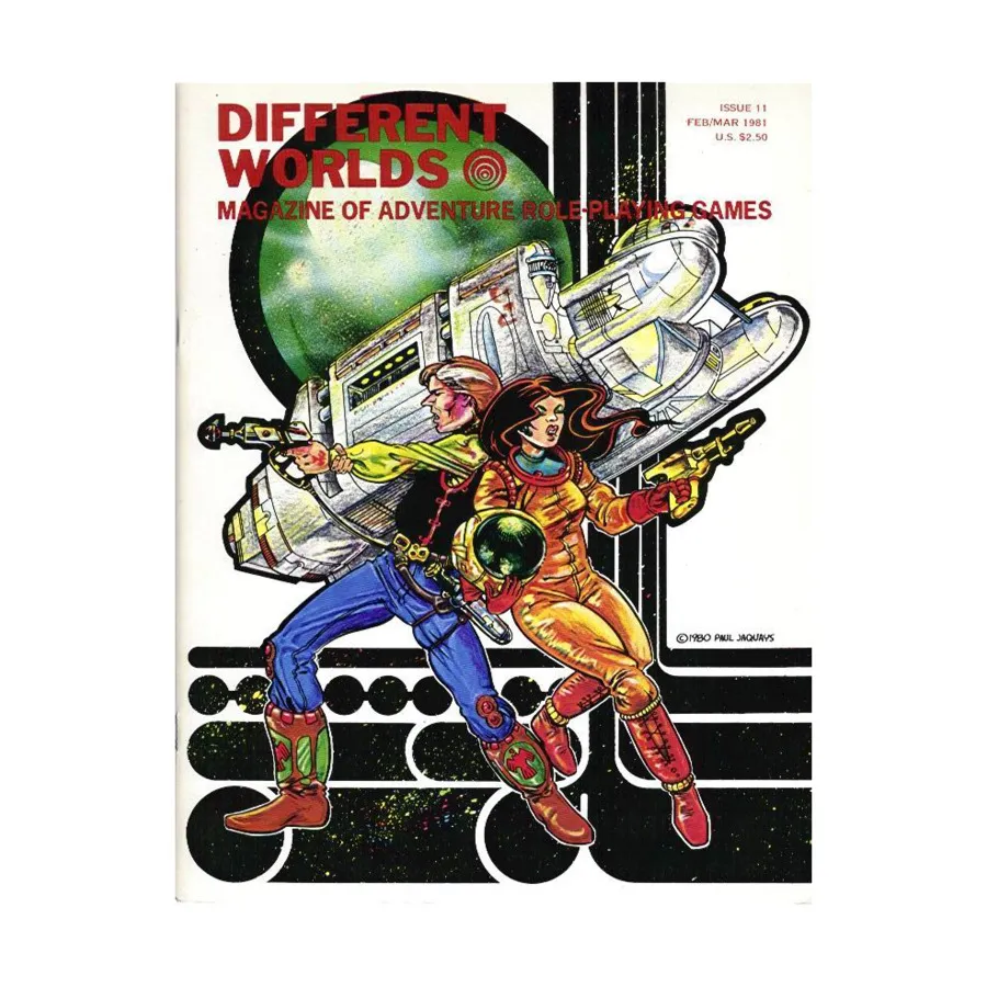 

Журнал #11 "Traveller - A New Computer, RuneQuest - Cult of Kali", Different Worlds Magazine