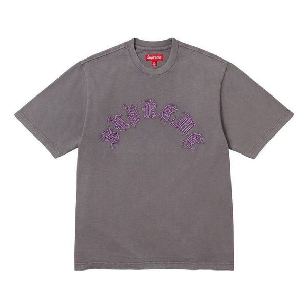 

Футболка fw23 week2 old english t-shirt 'grey' Supreme, серый