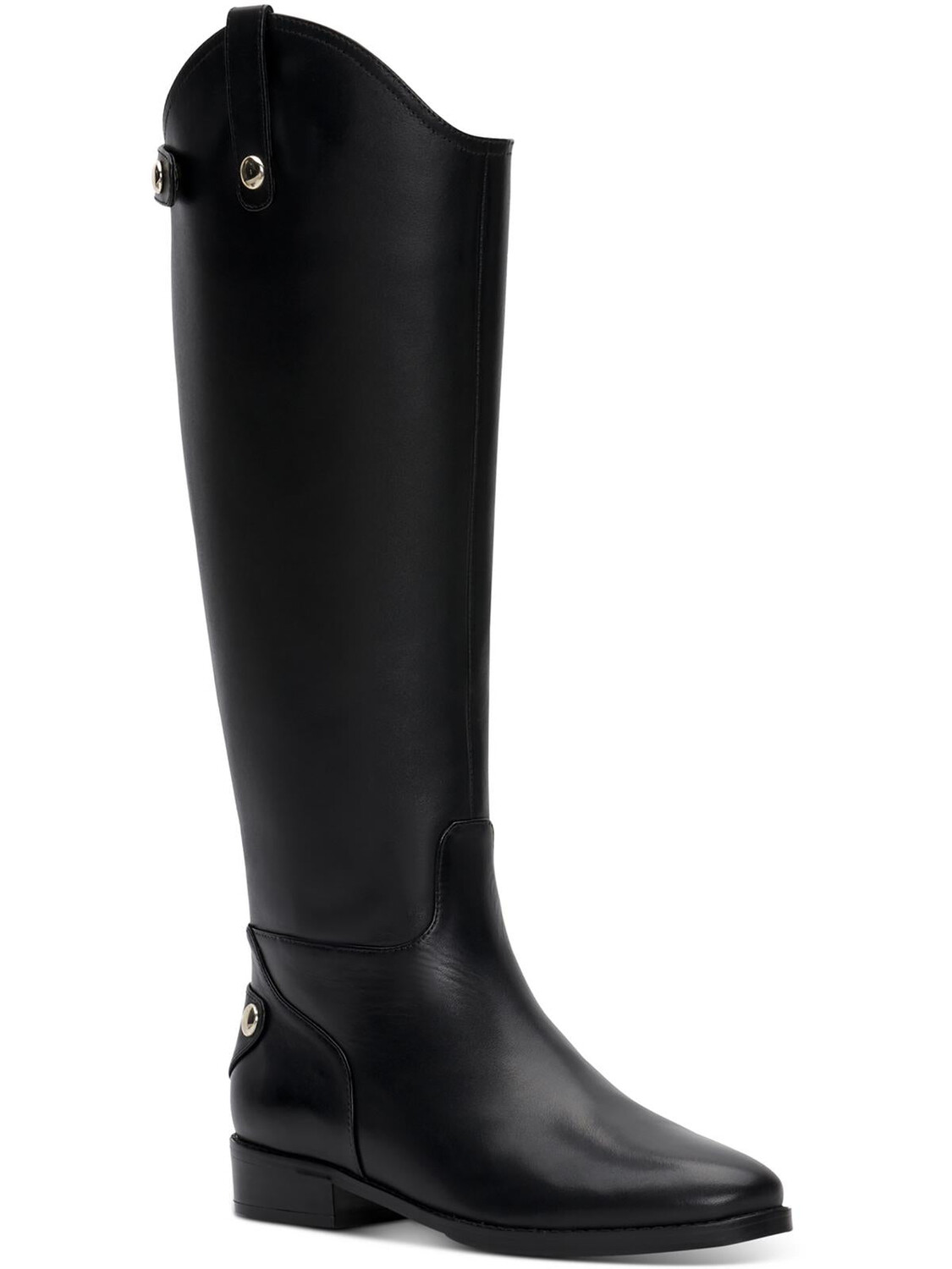 

Женские кожаные сапоги до колена с боковой молнией Aleah INC, цвет Black Leather