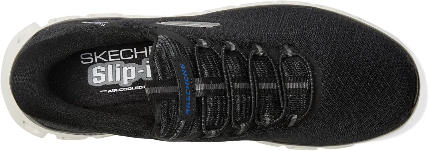 Мужские слипоны Skechers Glide-Step Noxus без шнурков, черный — фото 3