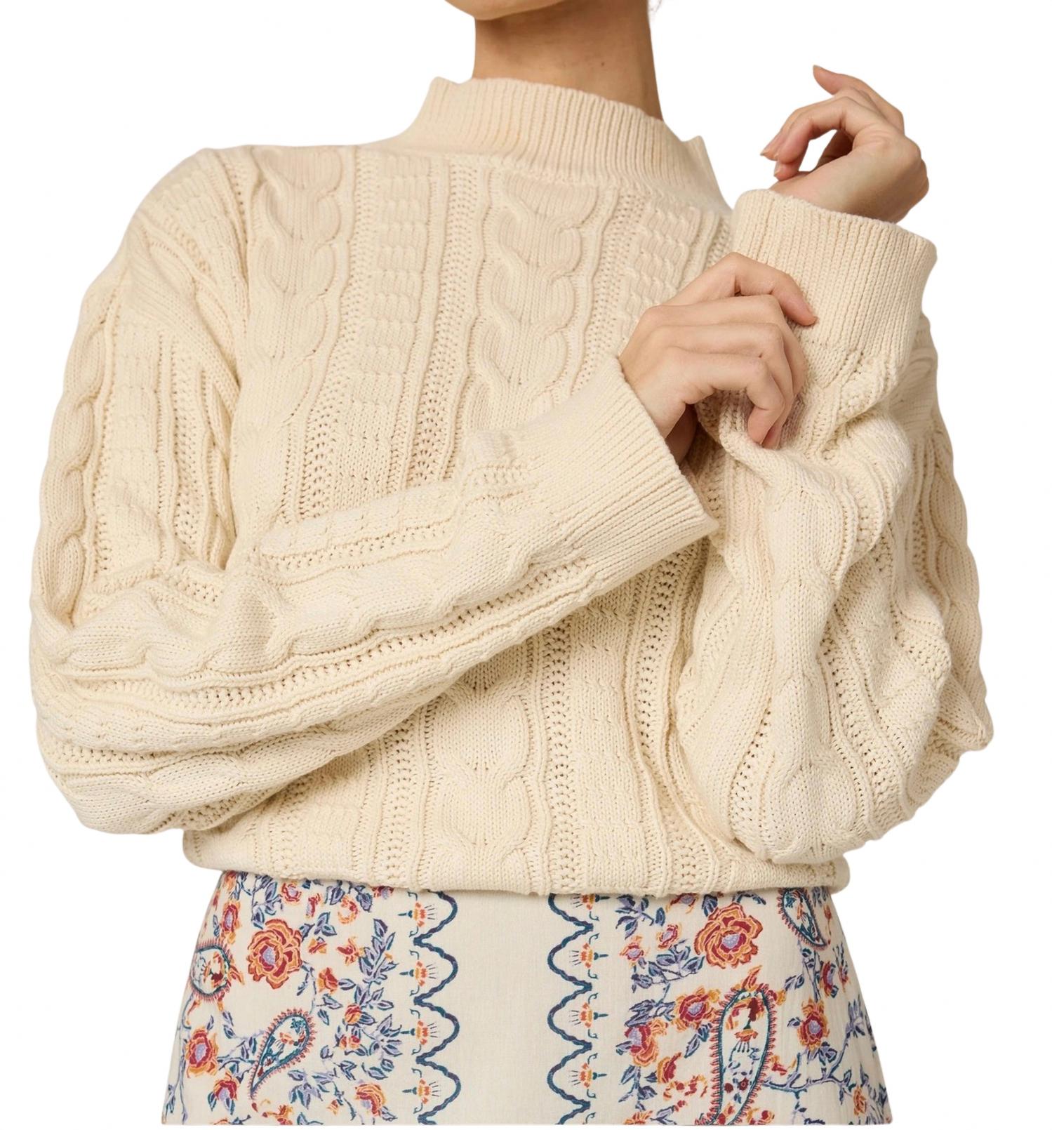 

Cleobella Свитер с высоким воротником Janie, цвет слоновой кости