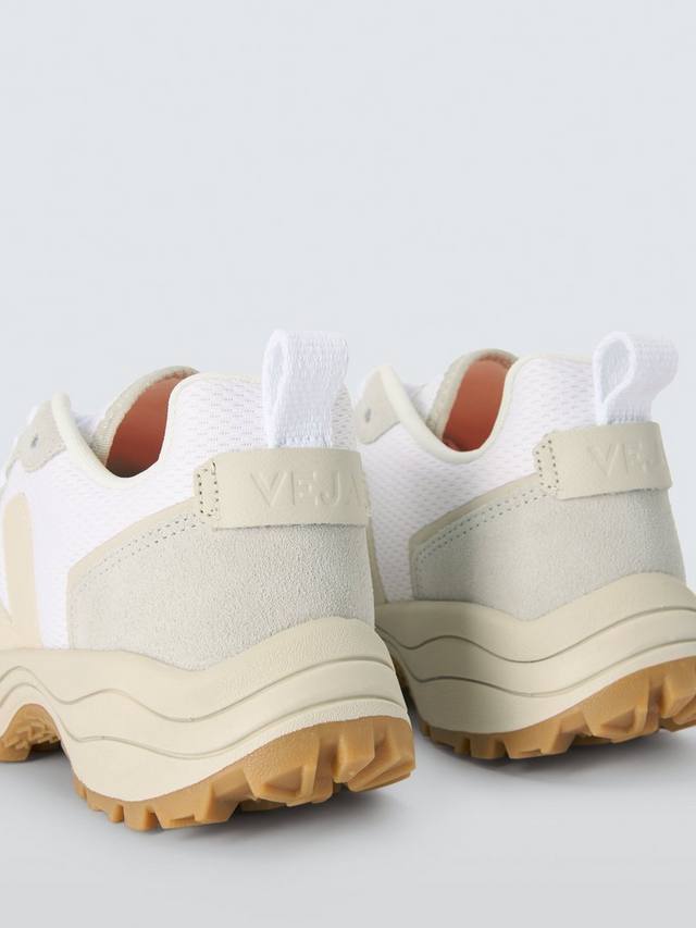 Venturi II хлопковые текстурированные кроссовки на шнуровке VEJA, White/Pierre — фото 4