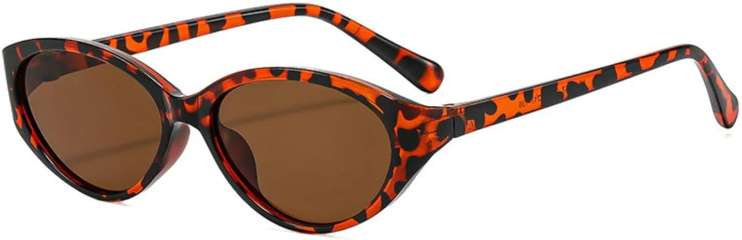 

Солнцезащитные очки Willochra Retro Oval Rivets для женщин, стильные, милые, в форме «кошачьего глаза», модные, винтажные, черные, с защитой от УФ-излучения UV400, C4