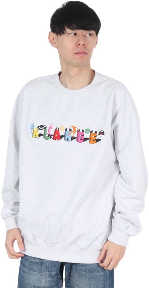 

Мужская толстовка с круглым вырезом и необычными мотивами, размер XL Xlarge, пепельный