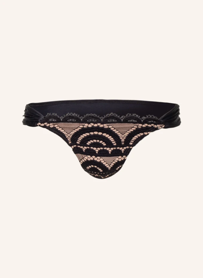 

Бразильские плавки бикини lace fanned Pq, черный