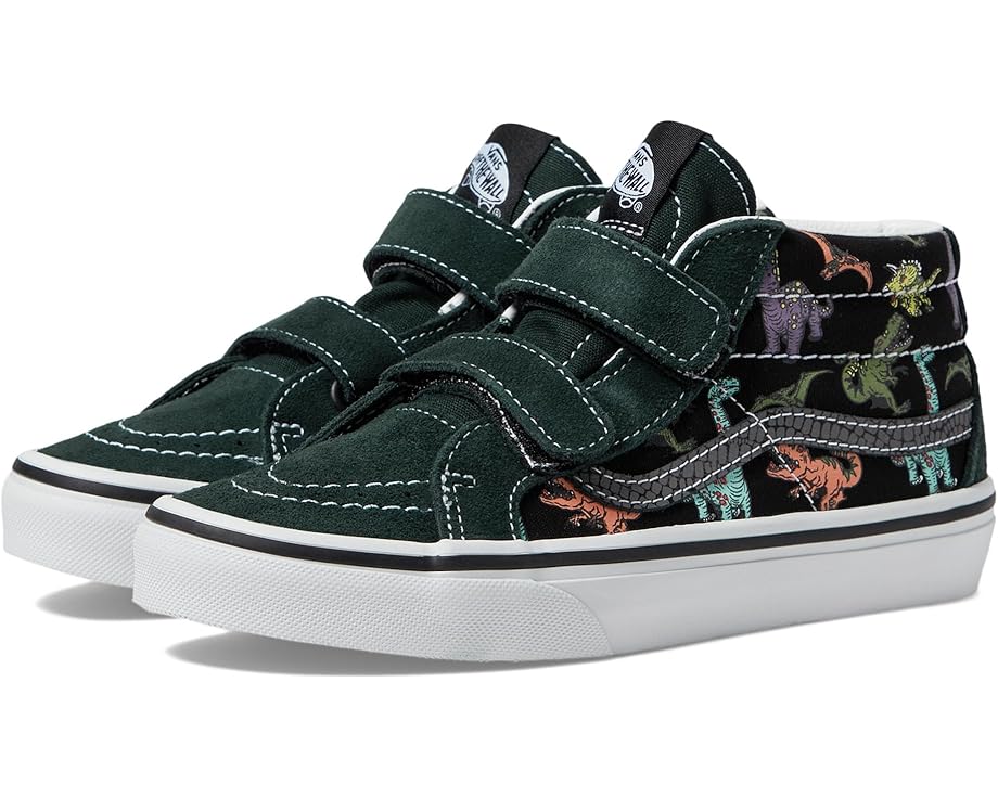 

Кроссовки Vans Kids Sk8-Mid Reissue V, цвет Glow Dino Multi/True White