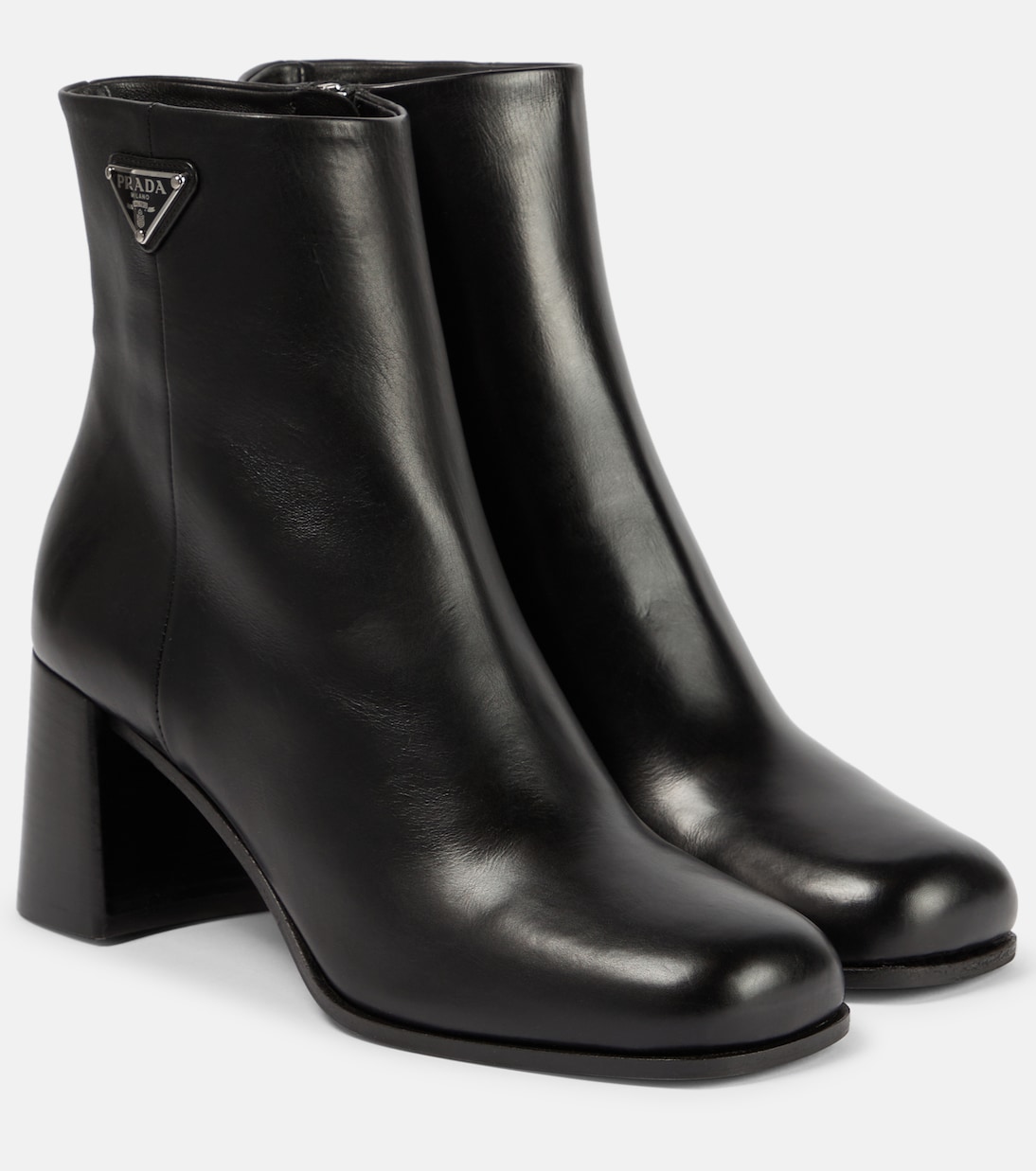 Кожаные ботильоны Prada, Nero