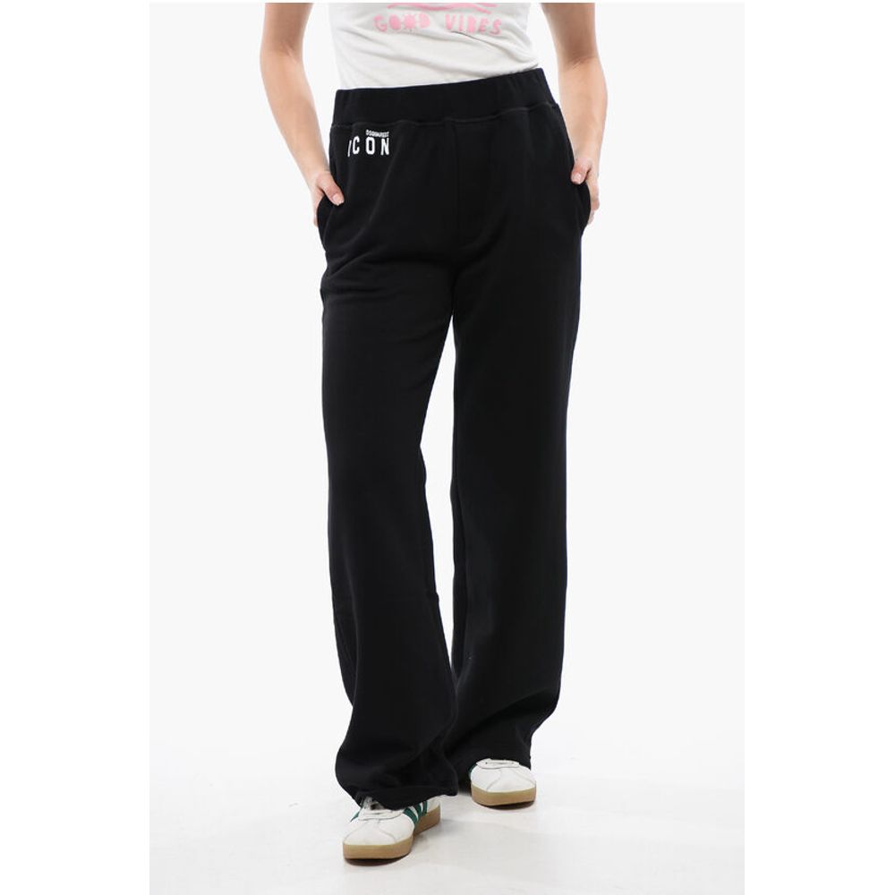 

Спортивные брюки ICON MINI Straight Fit из хлопка и флиса Dsquared2, Black