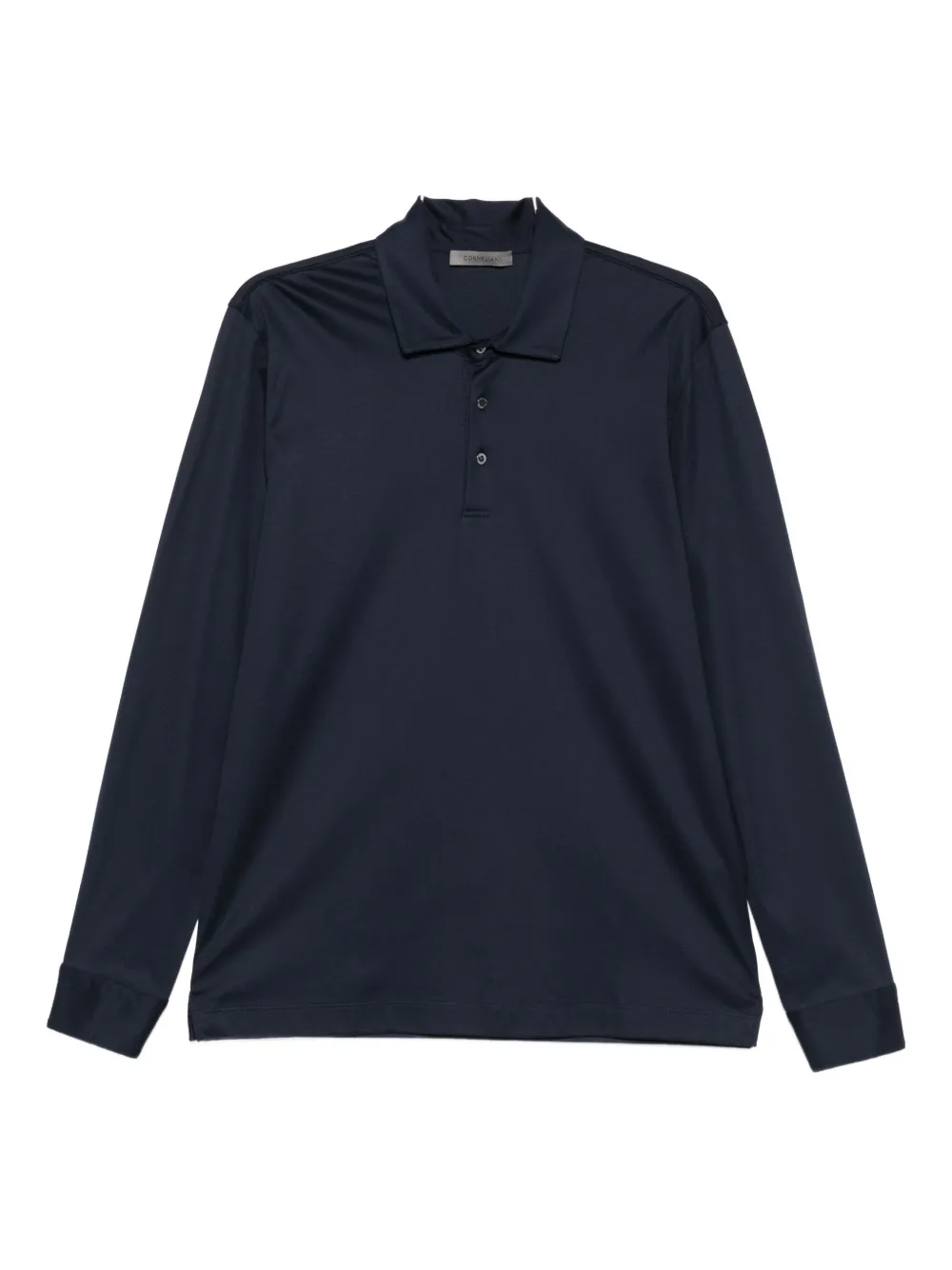

Рубашка-поло с длинными рукавами Corneliani, черный