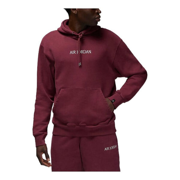 

Толстовка Air Jordan Alphabet Drawstring Hoodie Men's Red, красный
