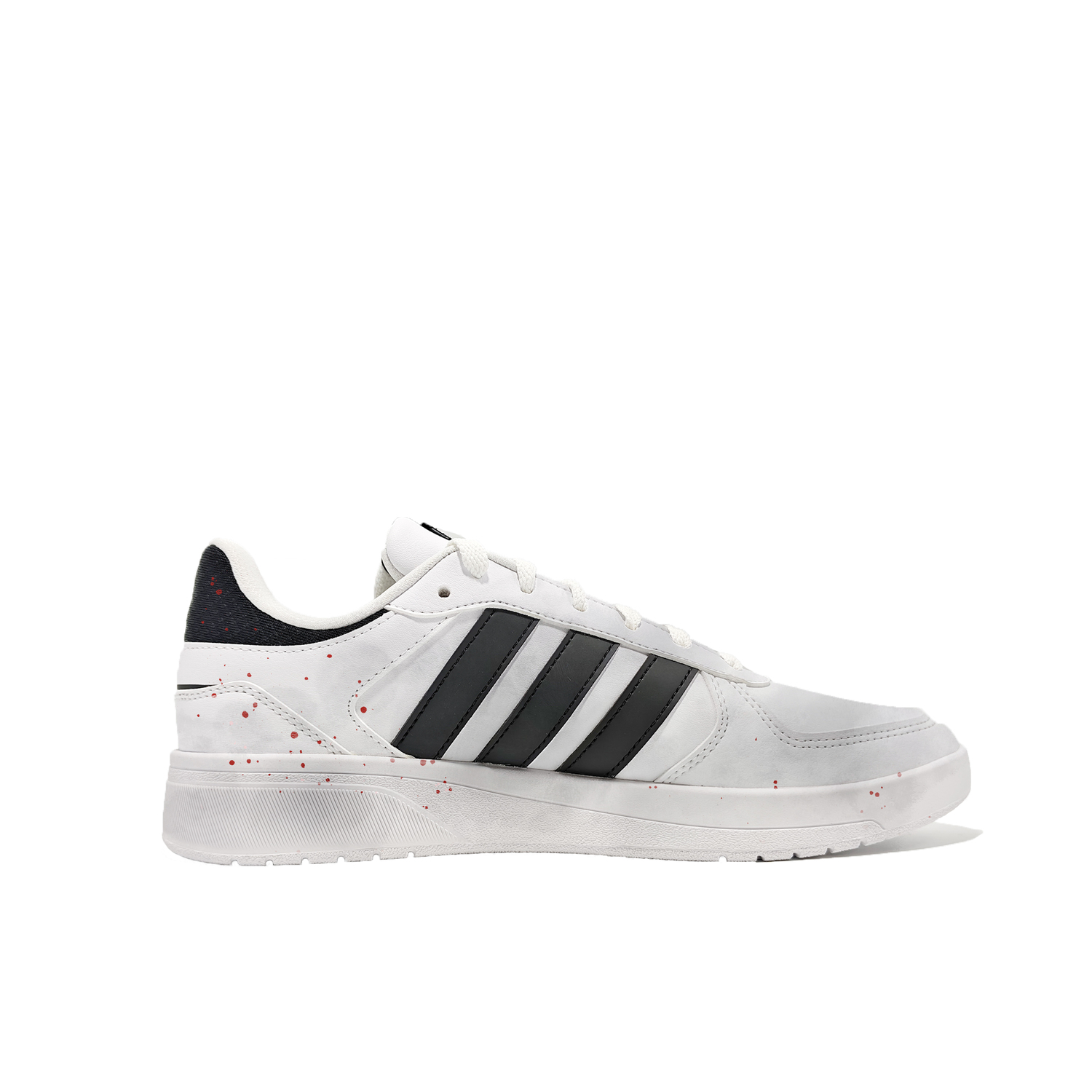 Courtbeat Seeking Plum Blossom In The Snow, китайский стиль, кампусный стиль, чернильная живопись, дракон Adidas Neo, белый — фото 3