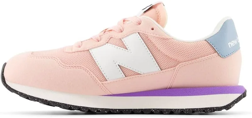 Кроссовки New Balance Kids 237 V1 на шнуровке, розовый/фиолетовый — фото 2