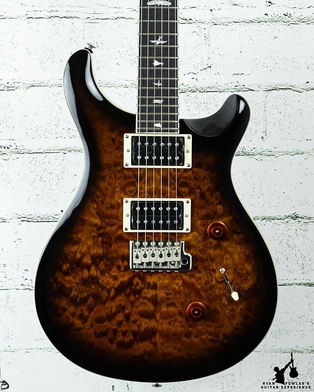 

Электрогитара PRS SE Custom 24 Quilted Maple Black Gold w/ bag