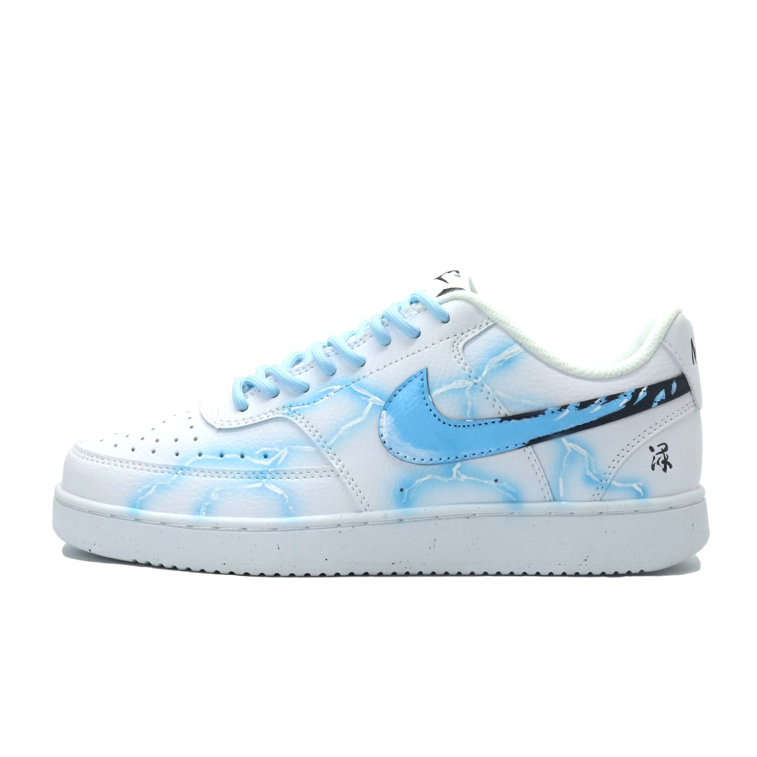 

Кроссовки Nike Court Vision 1 Skateboarding Shoes Men Low-top Black/white/blue, синий