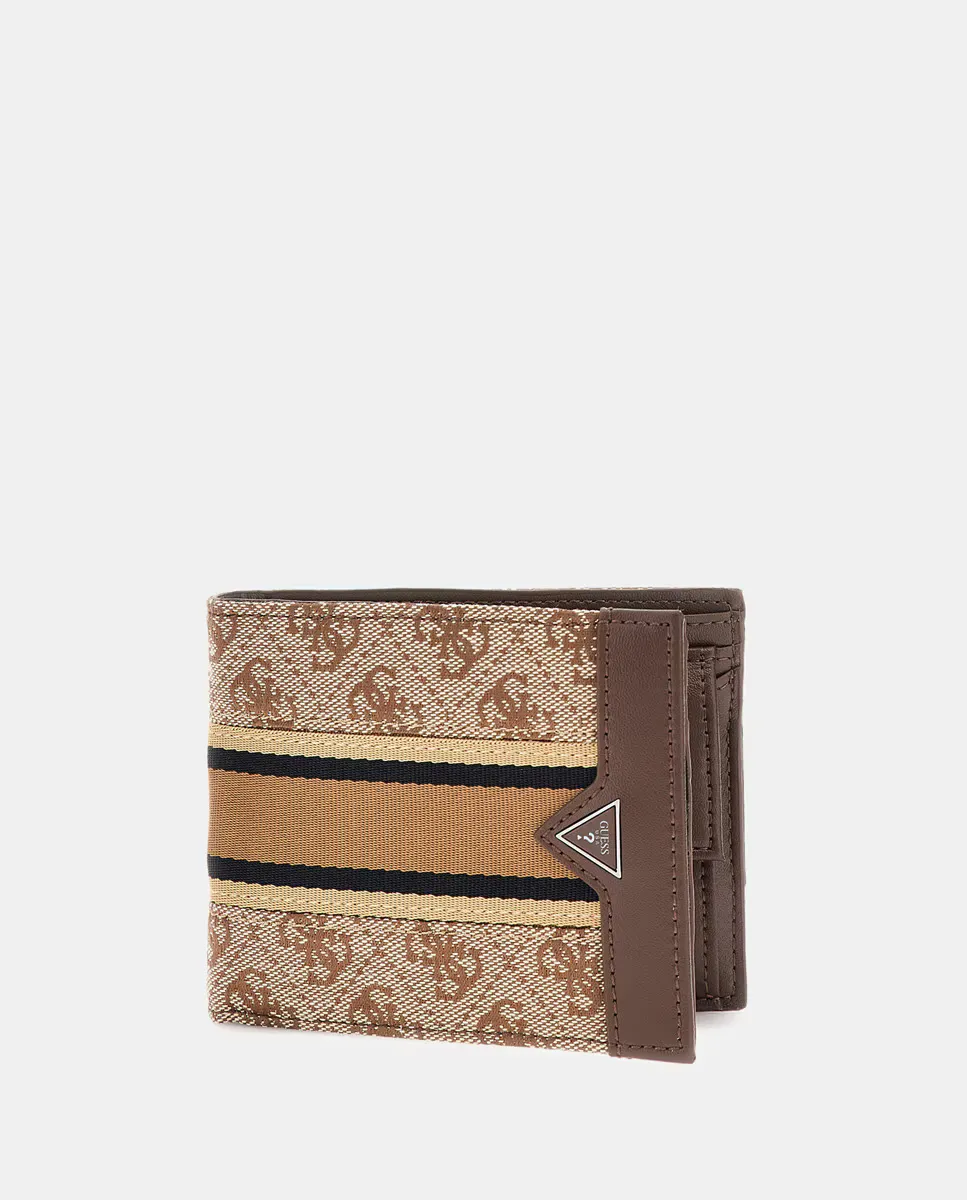 

Мужской пионовидный кошелек Guess, коричневый