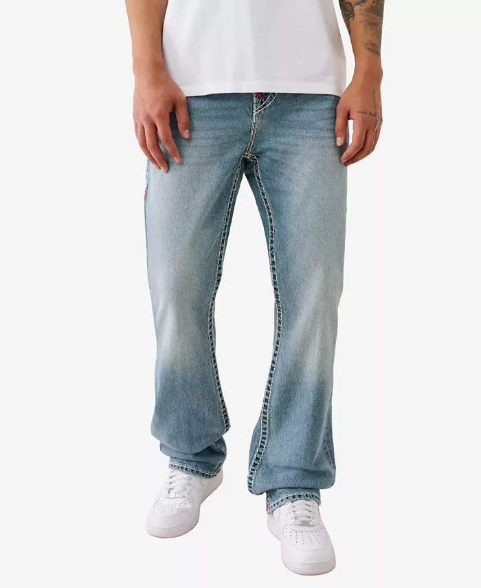 

Мужские джинсы Ricky Super T с сетчатыми накладными карманами True Religion, синий