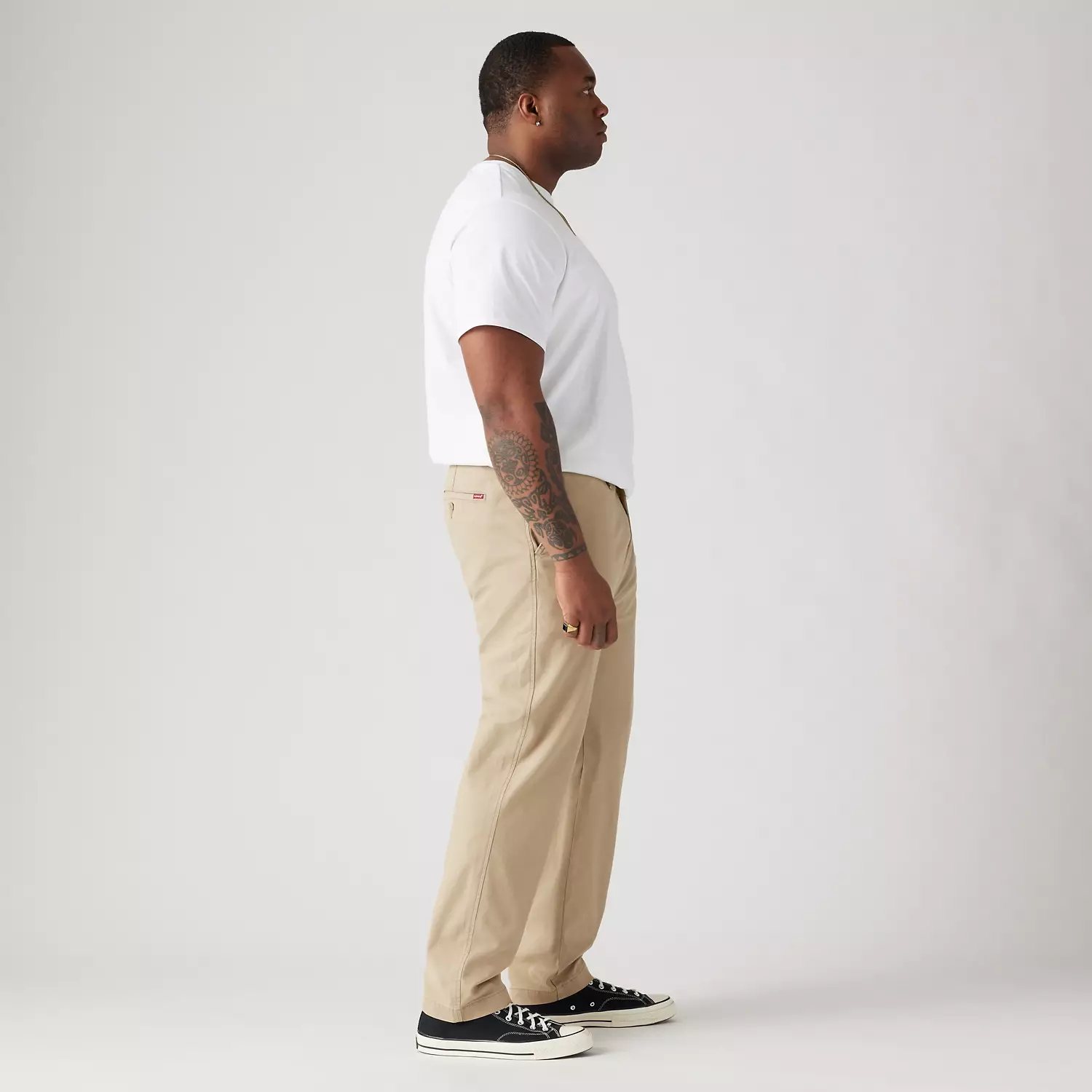 Мужские брюки levi's xx Chino стандартного зауженного кроя (большие и высокие), коричневый — фото 2