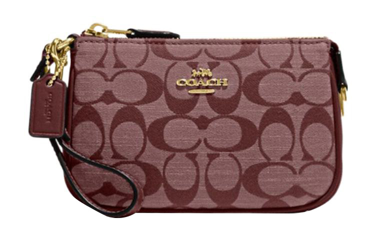 

Нолита Канвас с кожаной отделкой Мини-клатч Женский Бордовый COACH