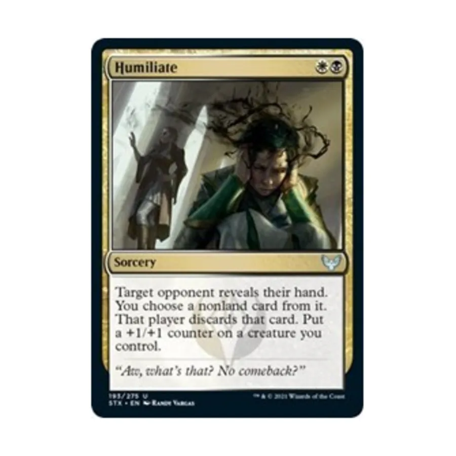 

CCG Унижать (У), MTG - Strixhaven - School of Mages