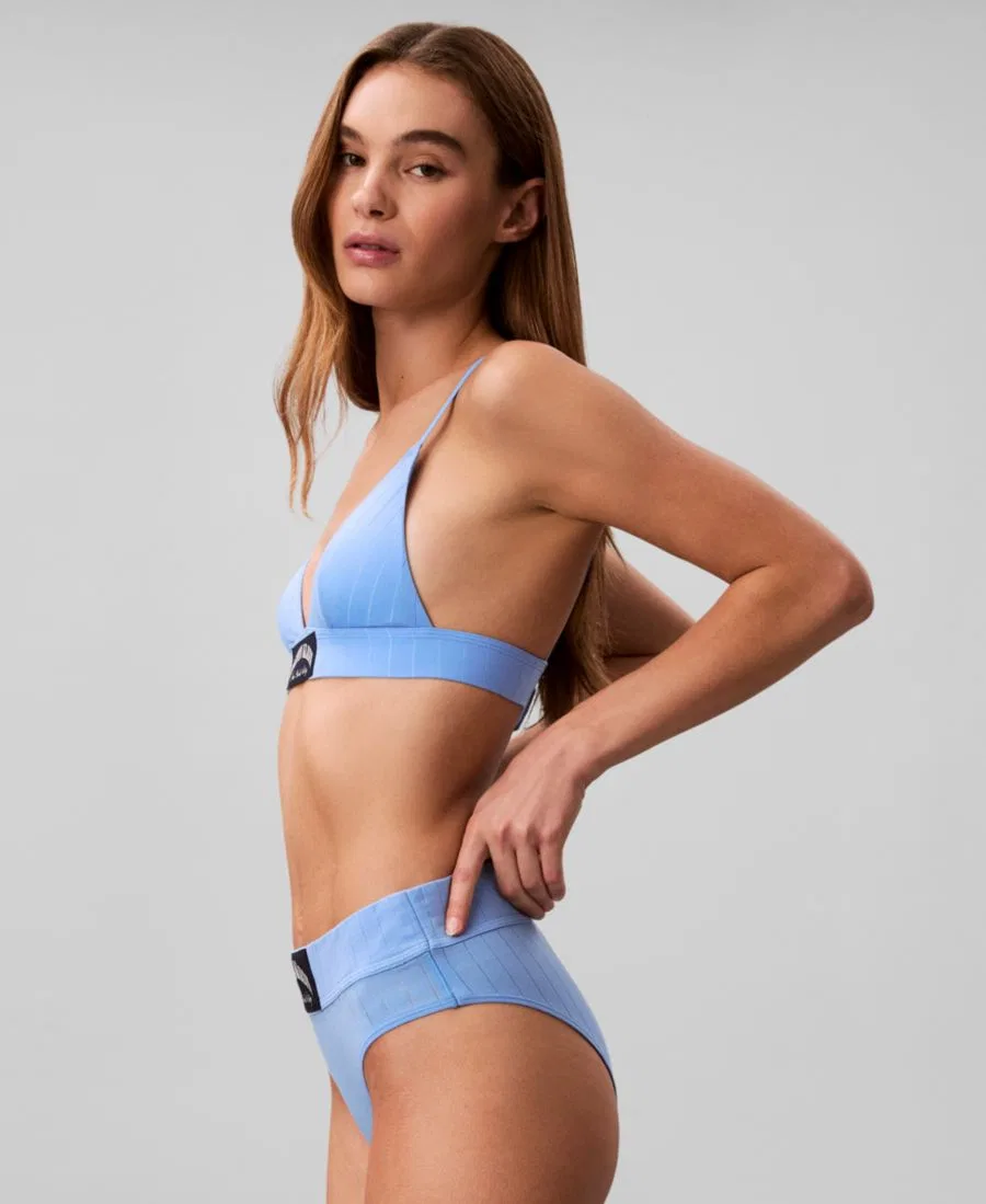 Женский спортивный треугольник Heritage Athletic Lightly Lined Triangle QF8886 Calvin Klein, синий — фото 4