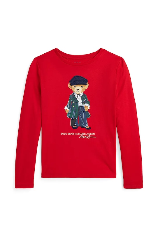

Детская хлопковая водолазка Polo Ralph Lauren, красный