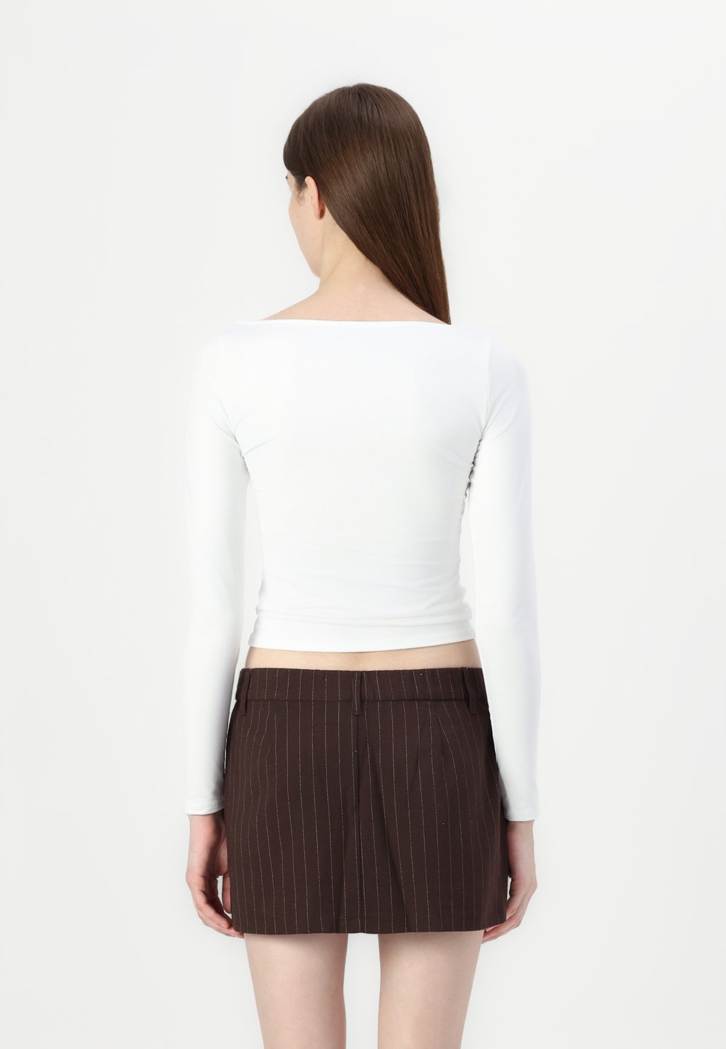 

Топ с длинными рукавами EMEA FLAT SEAMLESS BOAT NECK Hollister Co., белый