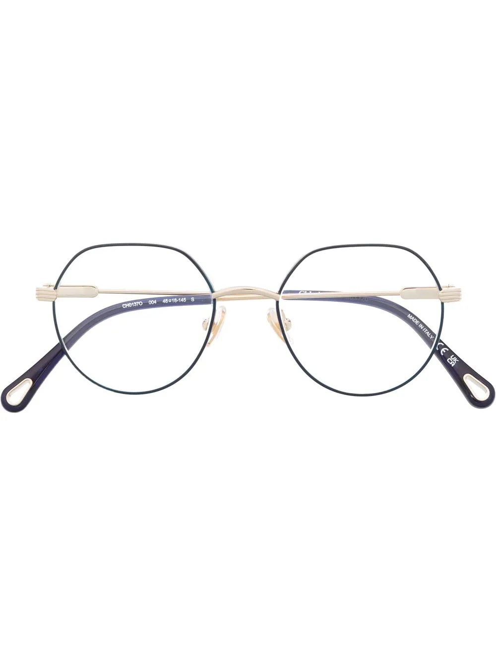 

Очки Benjamine в круглой оправе Chloé Eyewear, золотой