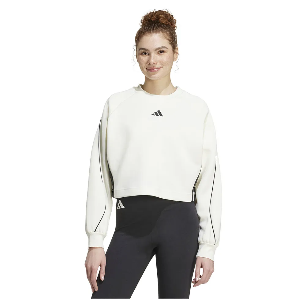 

Толстовка adidas Stadium 3 Stripes Crewneck, бежевый