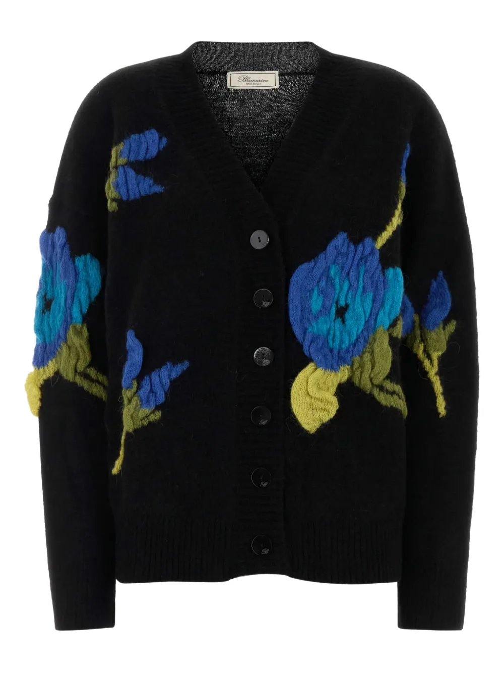 

Кардиган с цветочным декором BLUMARINE, черный