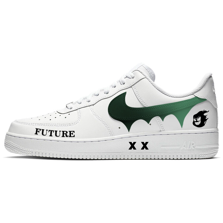 Кроссовки Nike Air Force 1 Skateboarding Shoes Women's Low-top Black/white, белый