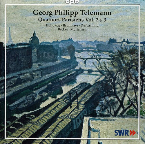 

CD диск Telemann / Holloway / Becker / Mortensen: Quatuors Parisiens 2 & 3