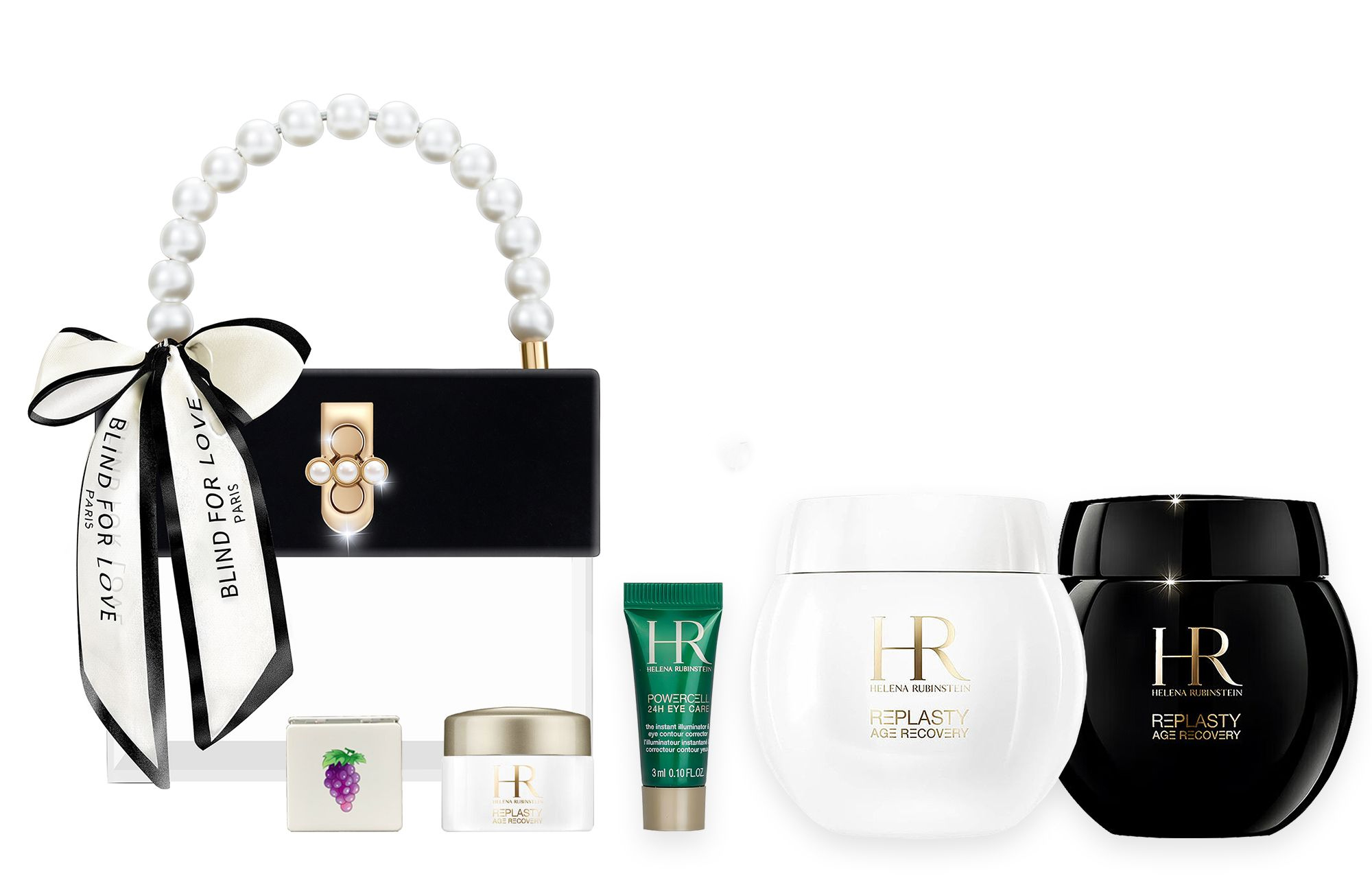 

HELENA RUBINSTEIN Черно-белый набор кремовых жемчужных бинтов для ухода за кожей успокаивающий, увлажняющий и восстанавливающий подарок для девушки