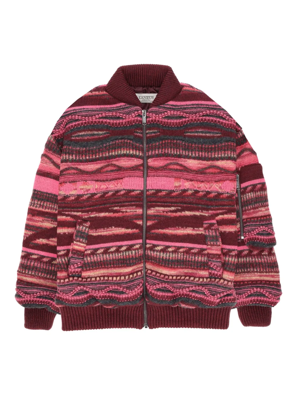 

Вязаный бомбер Laneus, красный