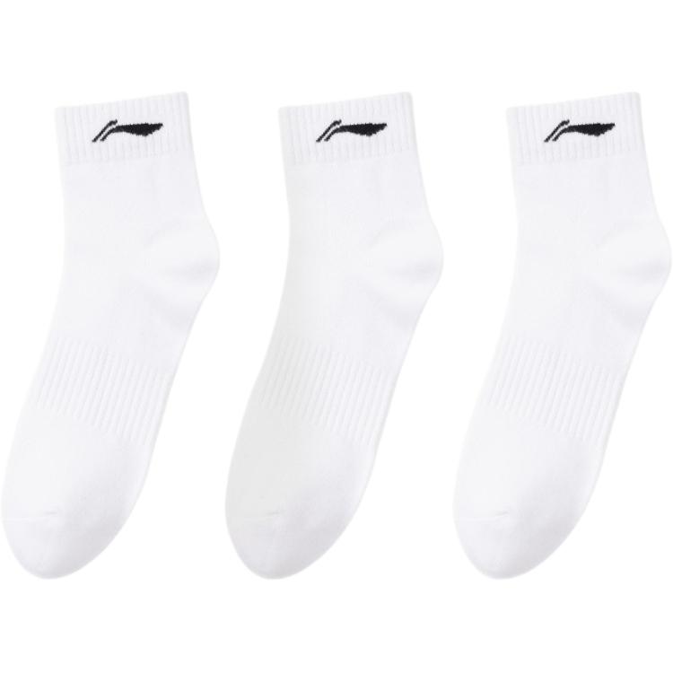 

Линяй Мид Кэлф Носки Унисекс 3 пары Белый, Белый 3-Pack