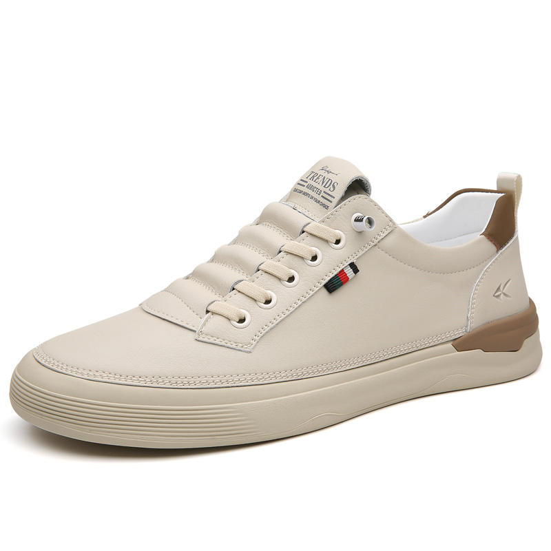 

ZAMST Мужские низкие скейтерские кеды бежевые, цвет Beige
