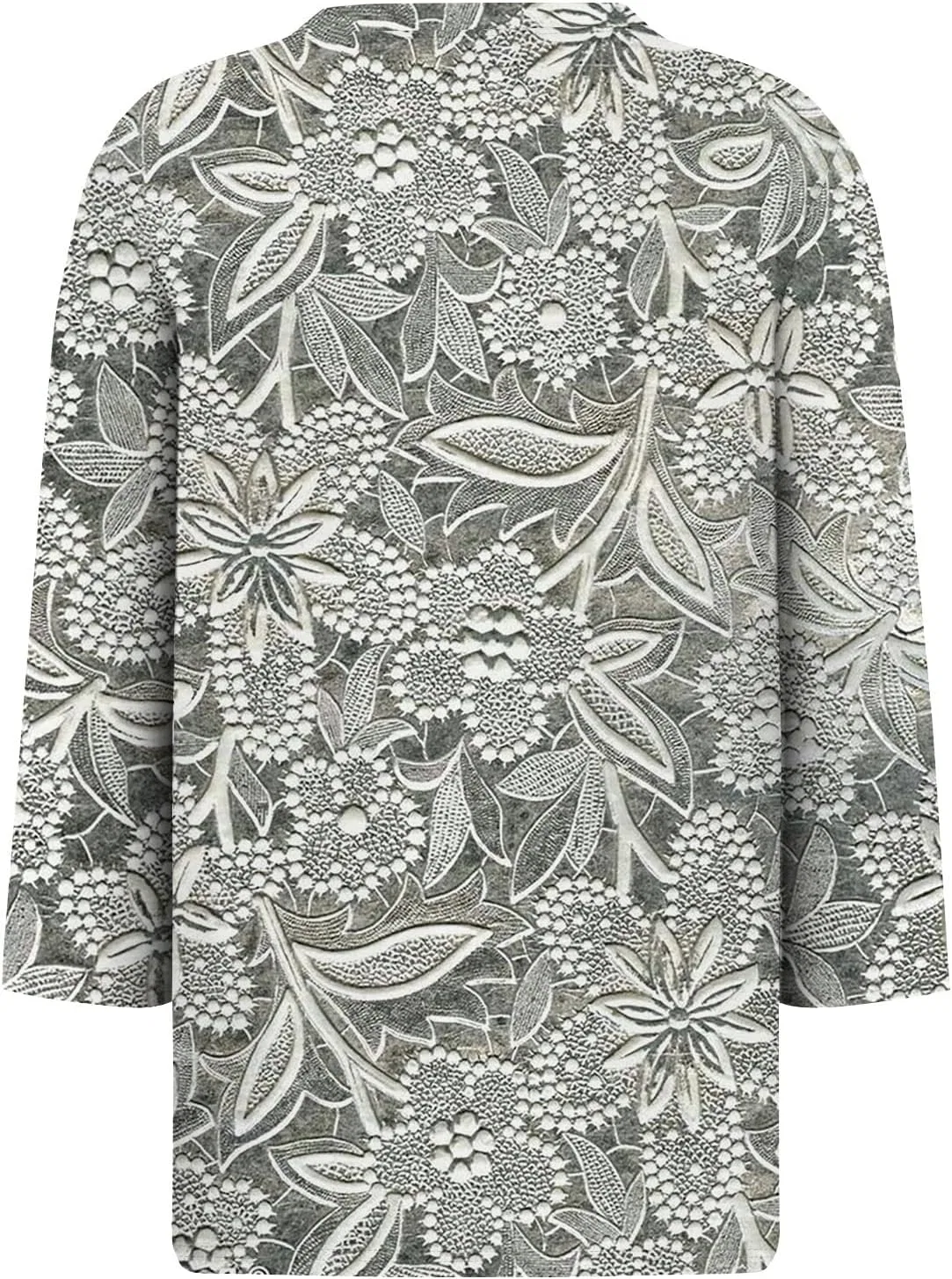 Женская блуза с 3/4 рукавом, Generic, 4-light Gray — фото 3