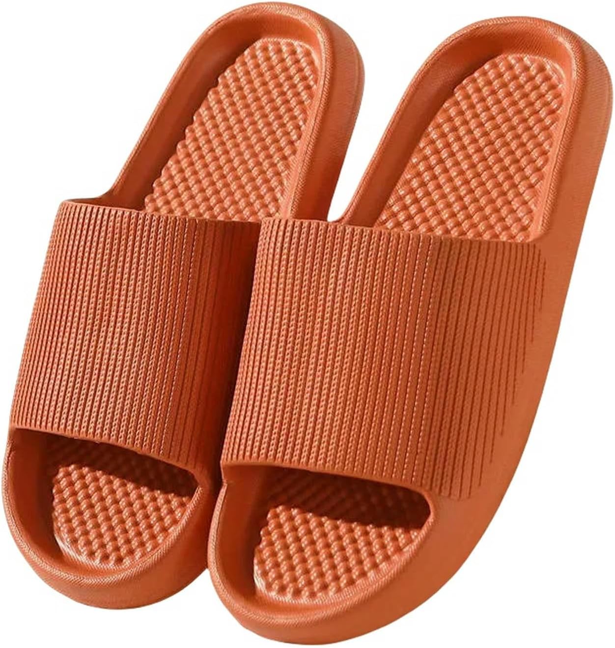 

Домашние тапочки UEBHERV Летние женские тапочки для дома Мягкие туфли на подошве Скользящие шлепанцы для пары Нескользящие повседневные сандалии, оранжевый