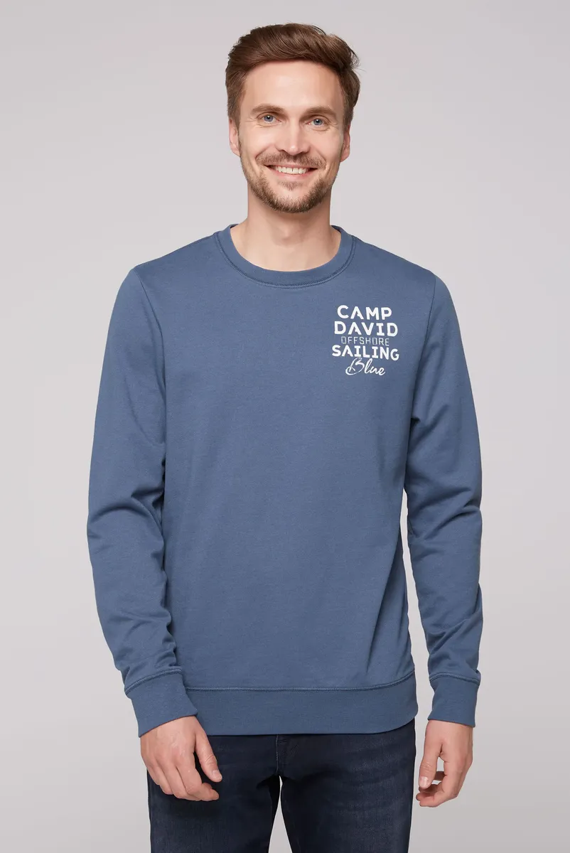 

Свитер CAMP DAVID из хлопка, цвет Blue Haze