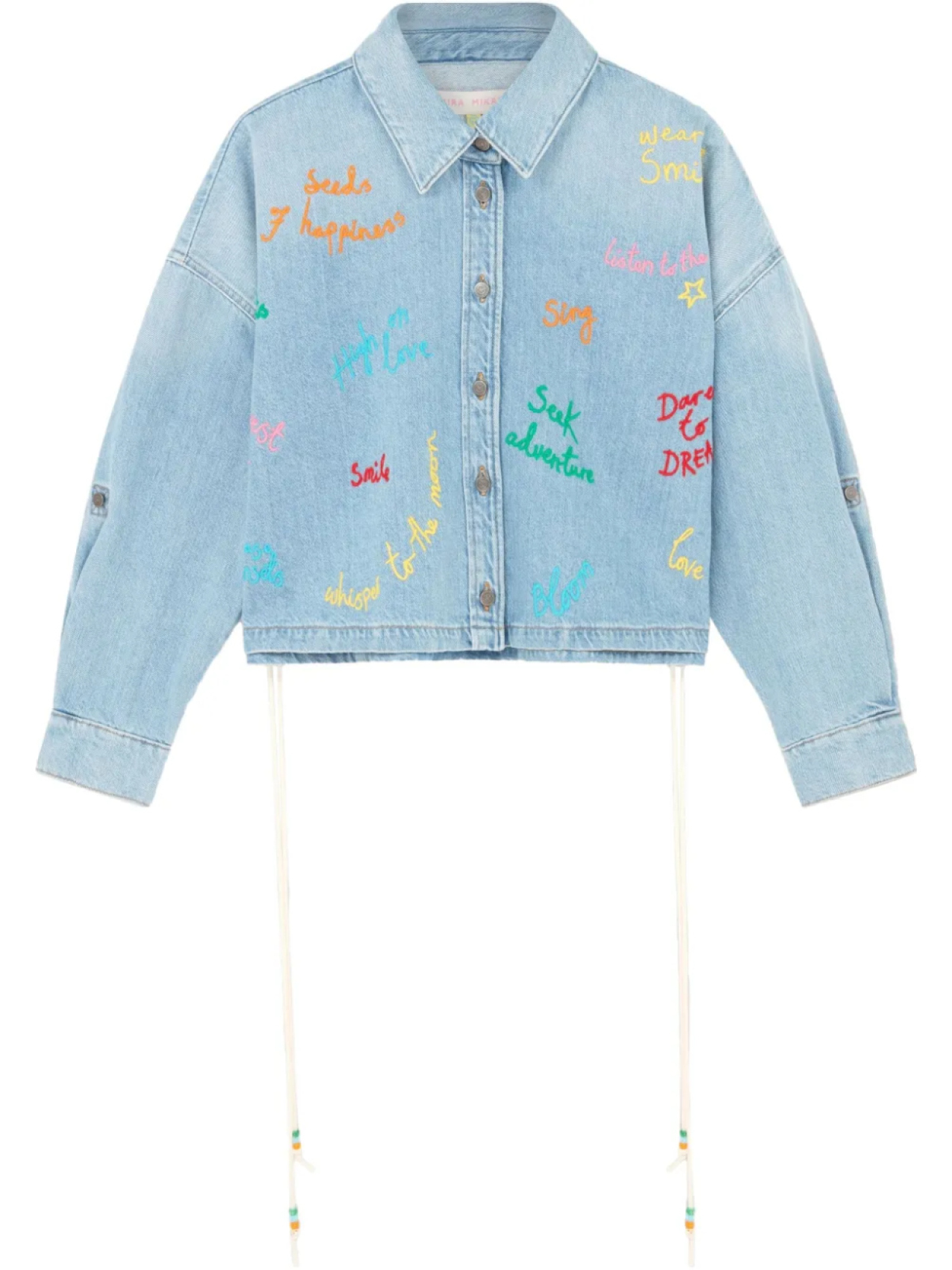 

Джинсовая куртка Mira Mikati Word Bubble, синий