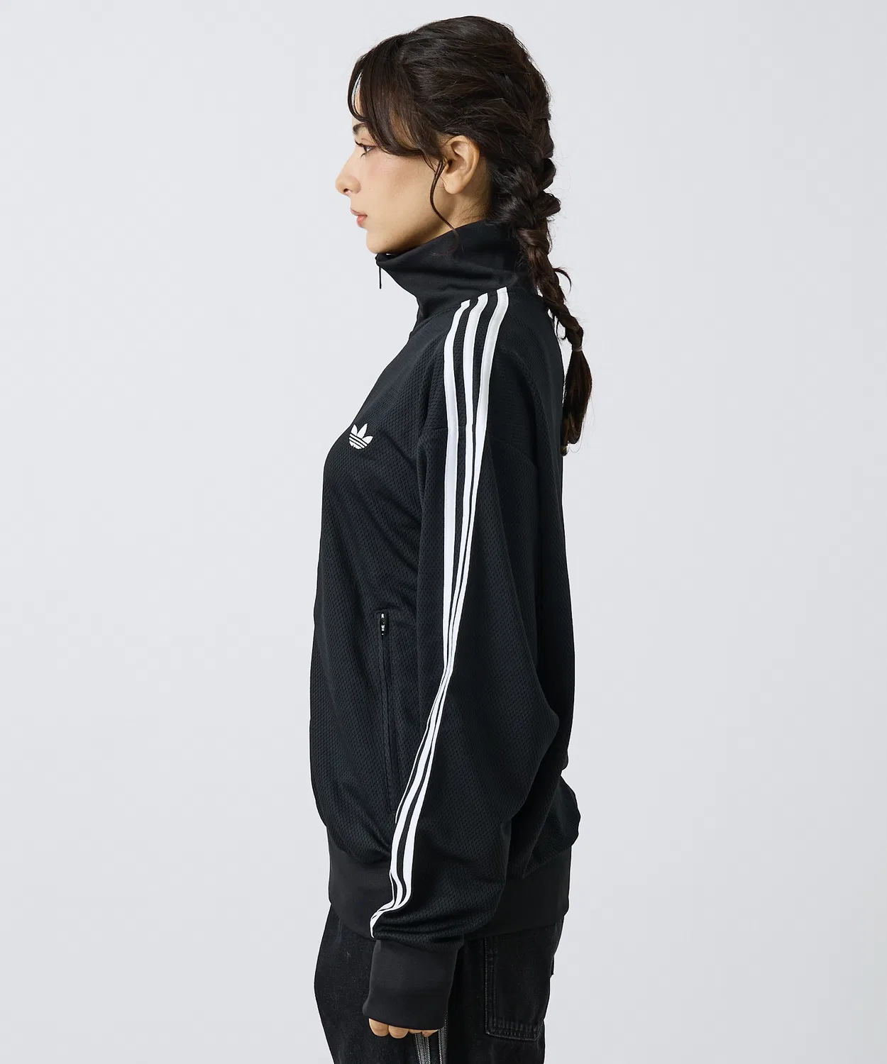 Трек-топ ADICOLOR WOVEN FIREBIRD TRACK TOP от Adidas, нейлон, черный — фото 3
